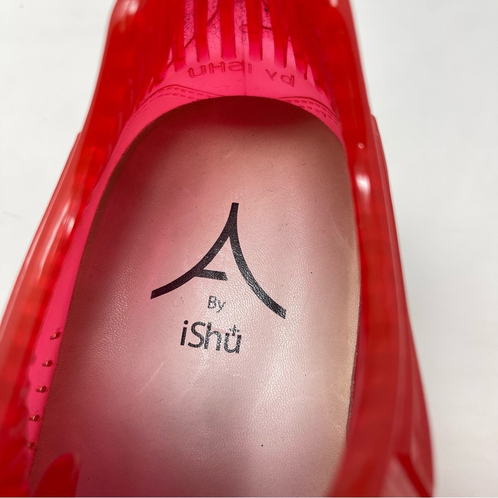 AIRDP by Ishu+ Transparent Red Designer Sneakers | Italian Fashion Tech Shoes‎ - Picture 13 of 16